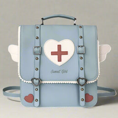 Sweetheart Medic Satchel Kawaii Backpack Blue 29-10-31cm Shoptery
