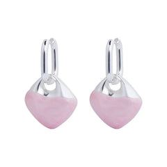 Pastel Candy Marble Heart Coquette Earrings Shoptery