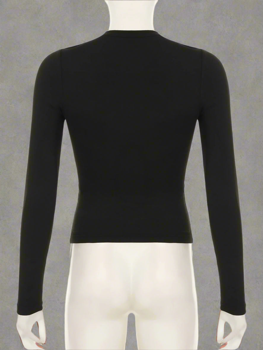 Cyber Web Grommet Aesthetic Top Shoptery