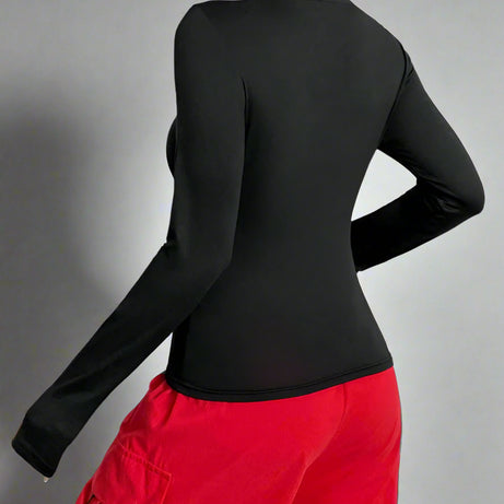 Webbed Energy Alt Long Sleeve Top Shoptery