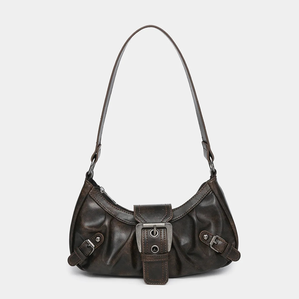 Buckle Rouge Y2k Shoulder Bag Coffee Shoptery