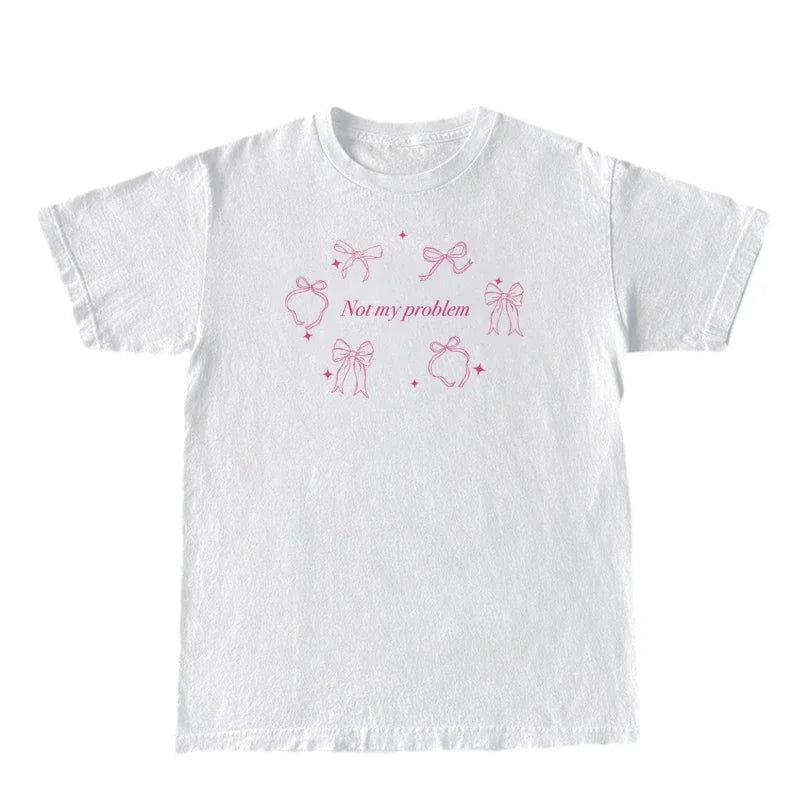 Coquette Mood Bow T-Shirt WHITE Shoptery
