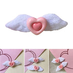 Decora Angel Wing Hair Clip with Cross Heart & Bow Accessories Shoptery