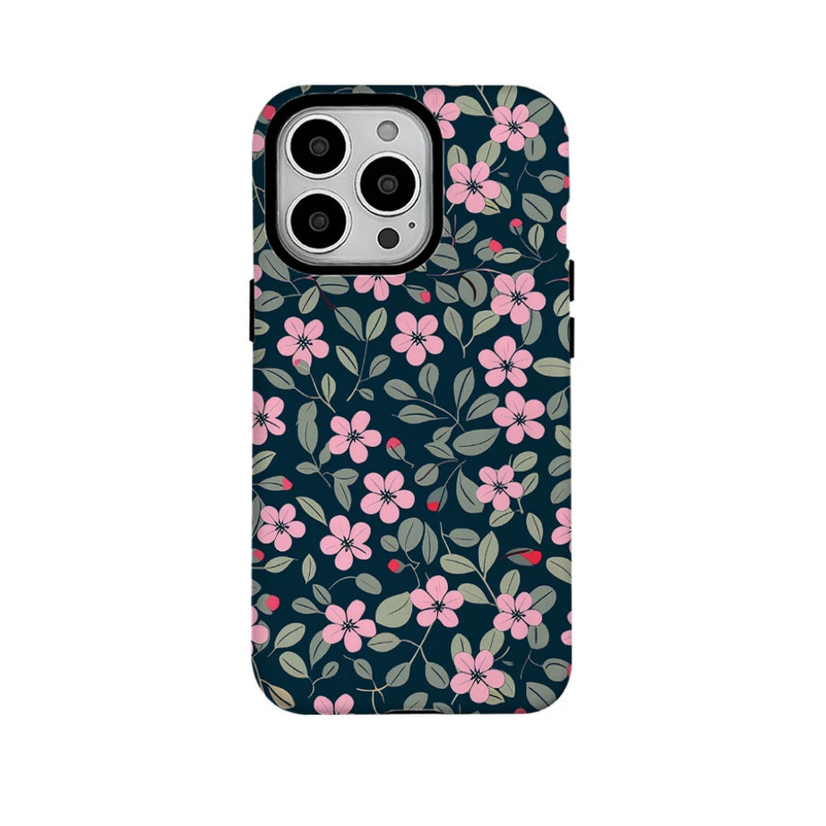 Pink Floral Pattern iPhone Case 1 Shoptery