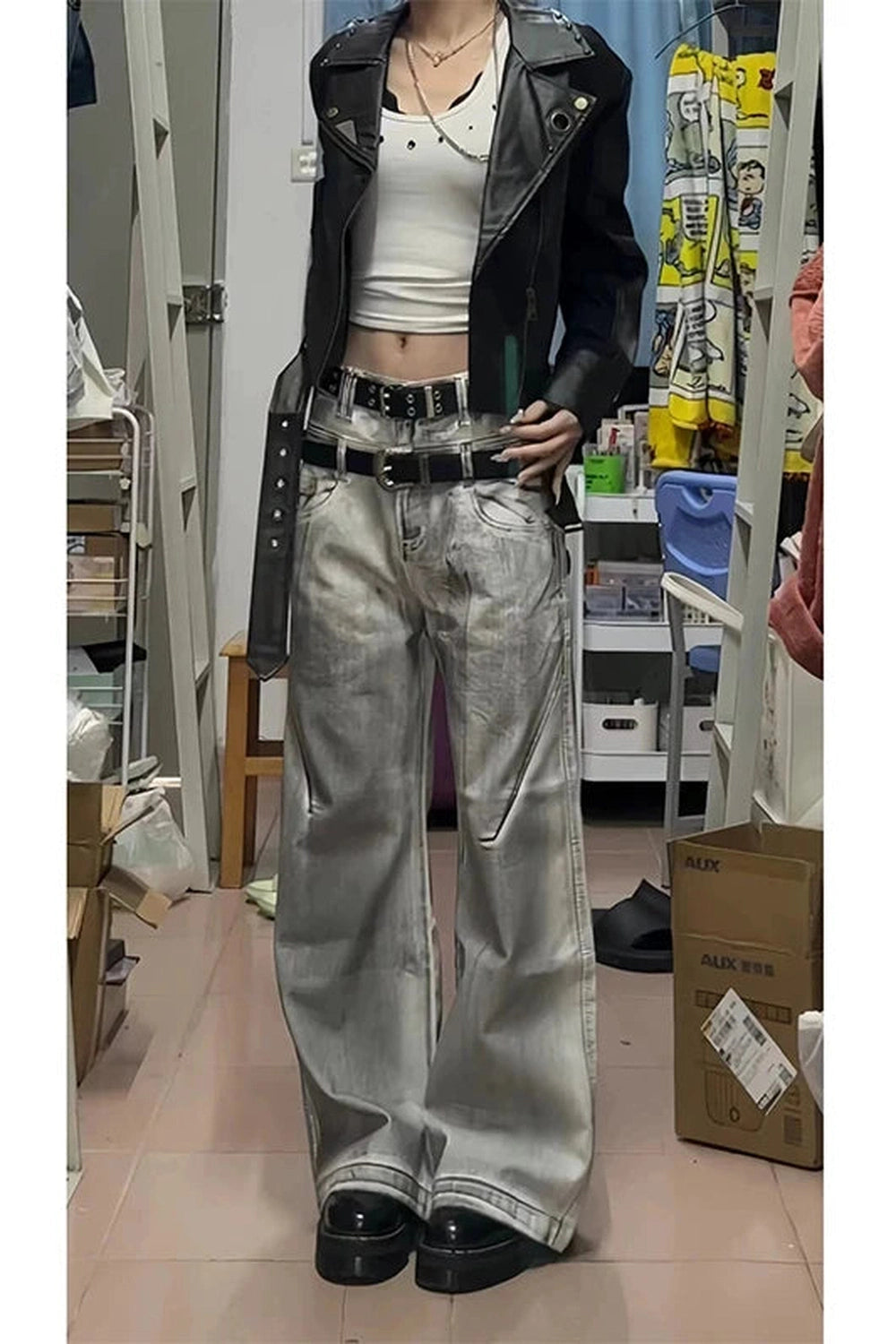 Pants – Y2k Metallic – Y2K Revival for Everyday Comfort Shoptery