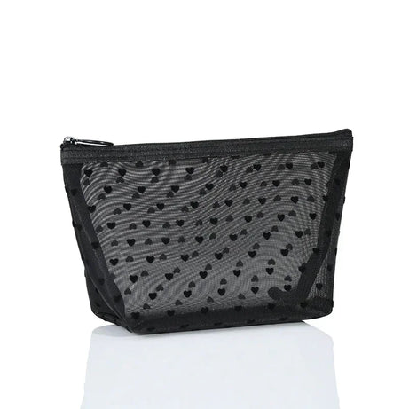 Sheer Hearted Aesthetic Cosmetic Bags Black-NO.3 Shoptery