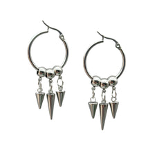 Edgy Dagger Earrings Stainless Steel Shoptery
