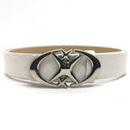 Belt – Cosmic Eclipse for Retro Style for Versatile Style white 105cm Shoptery