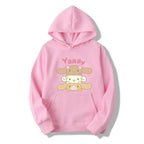 Kawaii Bunny Stack Hoodie Pink Shoptery