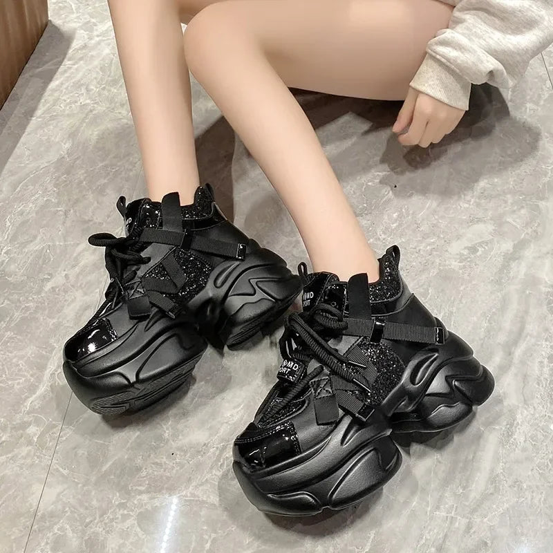 Glitter Tank Sneakers Shoptery