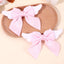 Fairy Kei Pink Angel Wing Grosgrain Bow Hair Clips Set of 2 sweet pink Shoptery