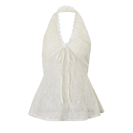 Ivory Petal Tie Top Shoptery