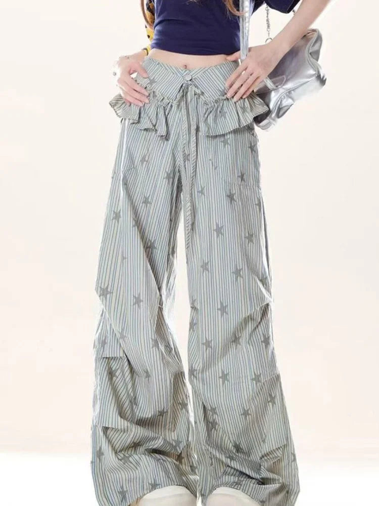 Pants – Starlet Ruffle – Wide Leg Shoptery