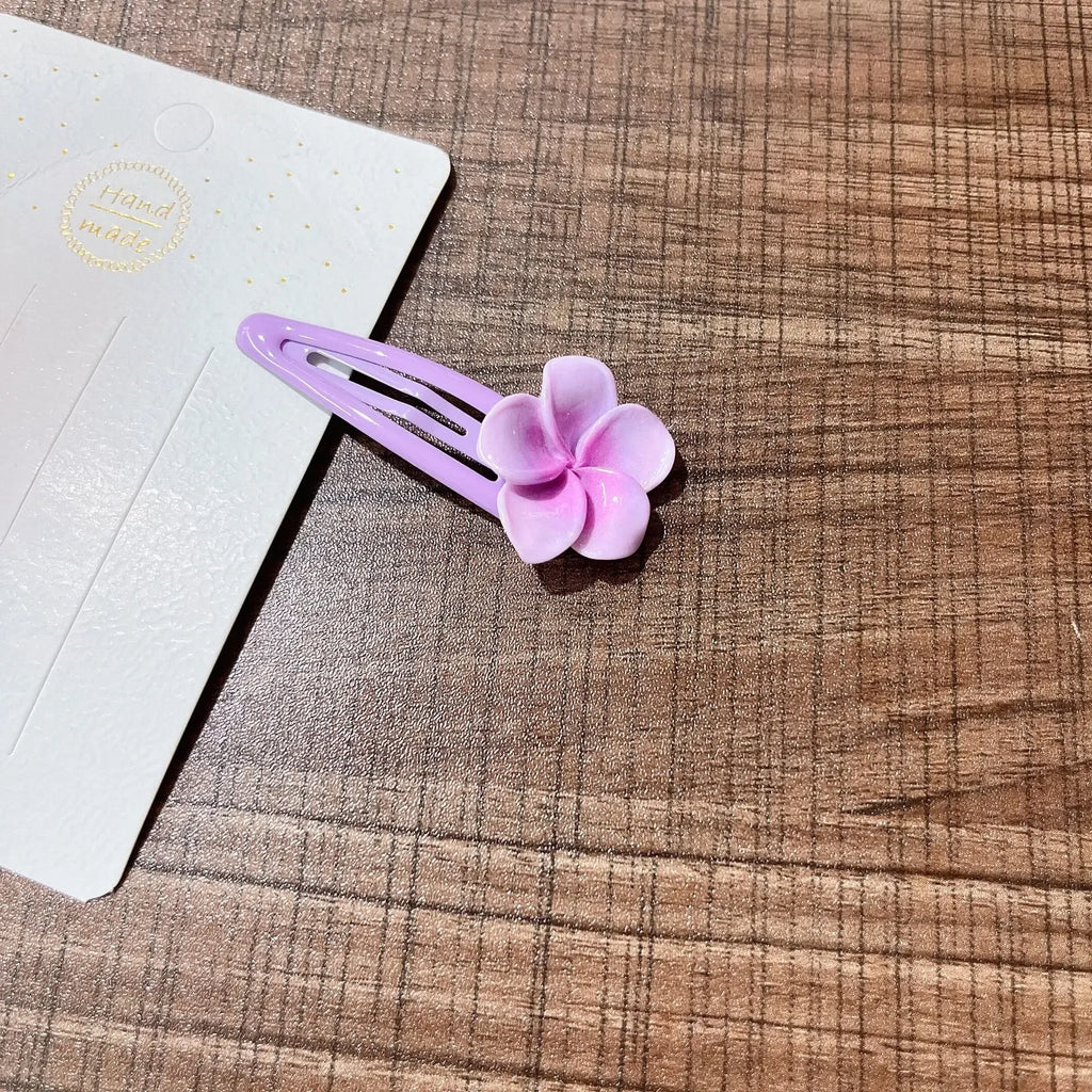Decora Sakura Snap Clip Set Pink Cherry Blossom Hair Clips jdh purple Shoptery