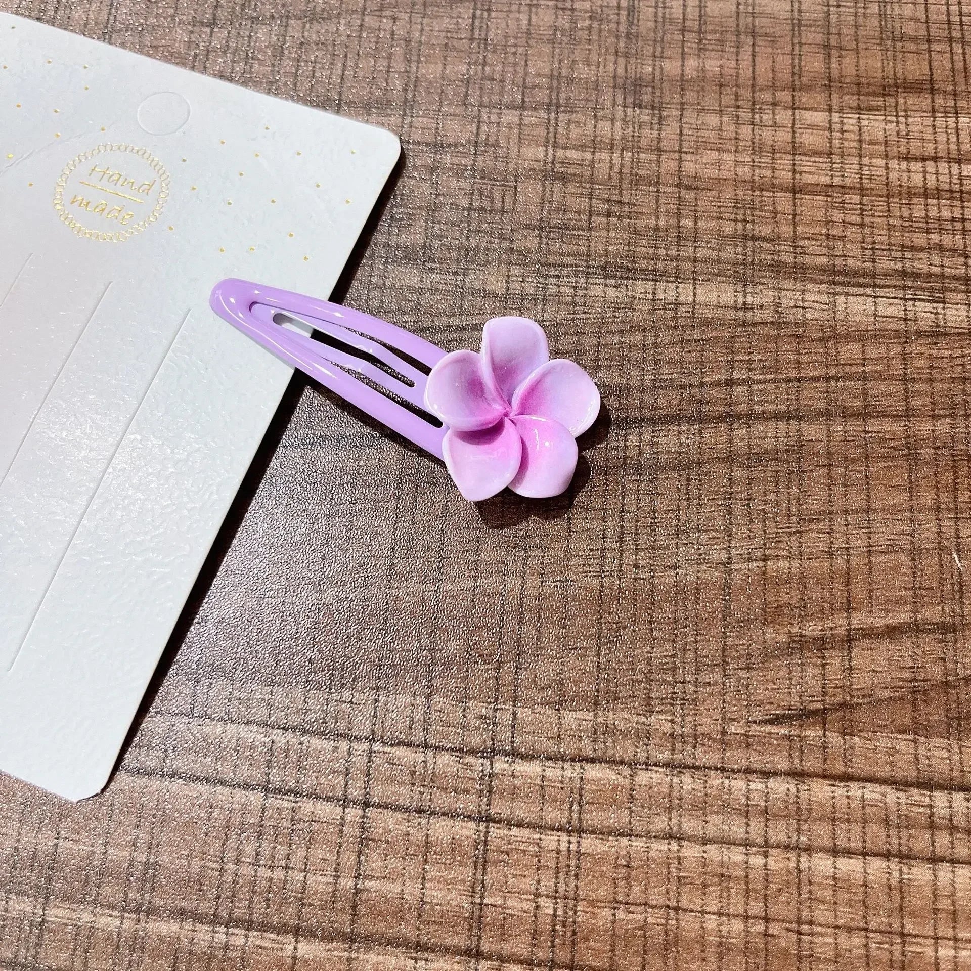 Decora Sakura Snap Clip Set Pink Cherry Blossom Hair Clips jdh purple Shoptery