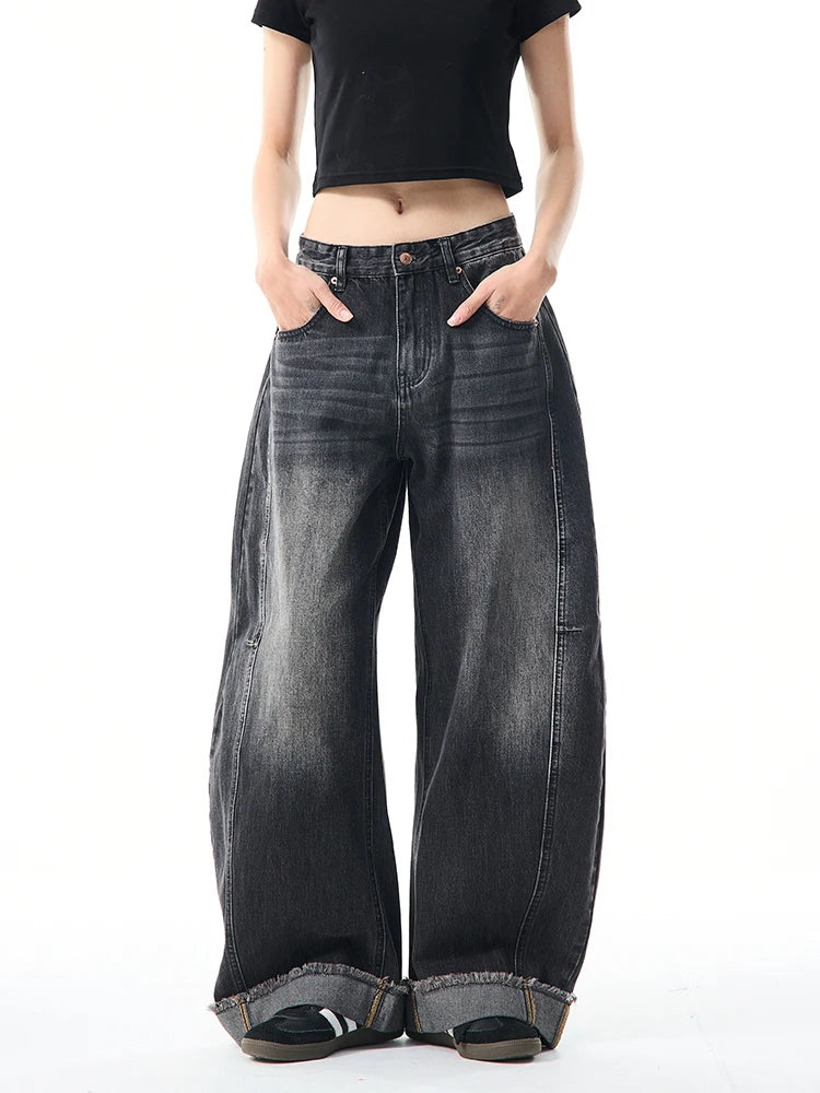 Urban Shadow Washed Jeans Black Shoptery