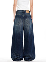 Vintage Low Rise Flared Denim Pants Shoptery