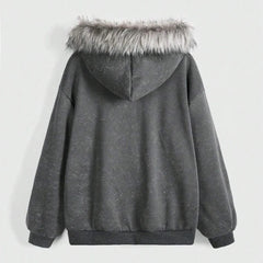 Fallen Grace Cross Zip Hoodie Shoptery