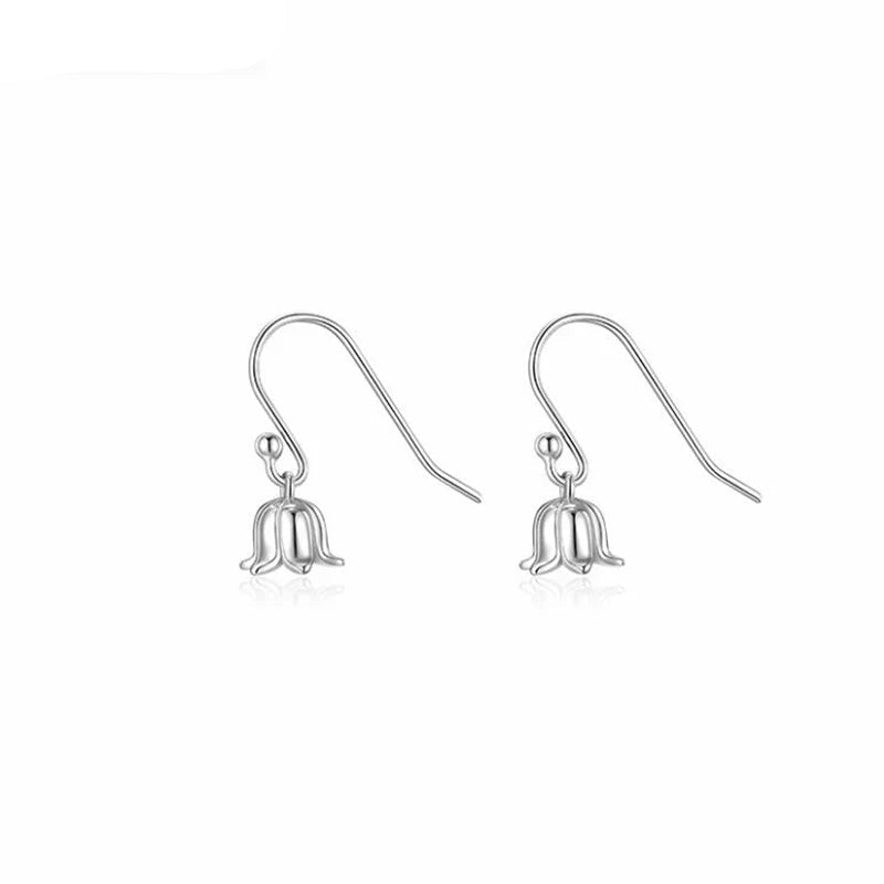 Earrings – Lily Drop – Curated Look – Modern Accessory SILVER PLATED CHINA Shoptery