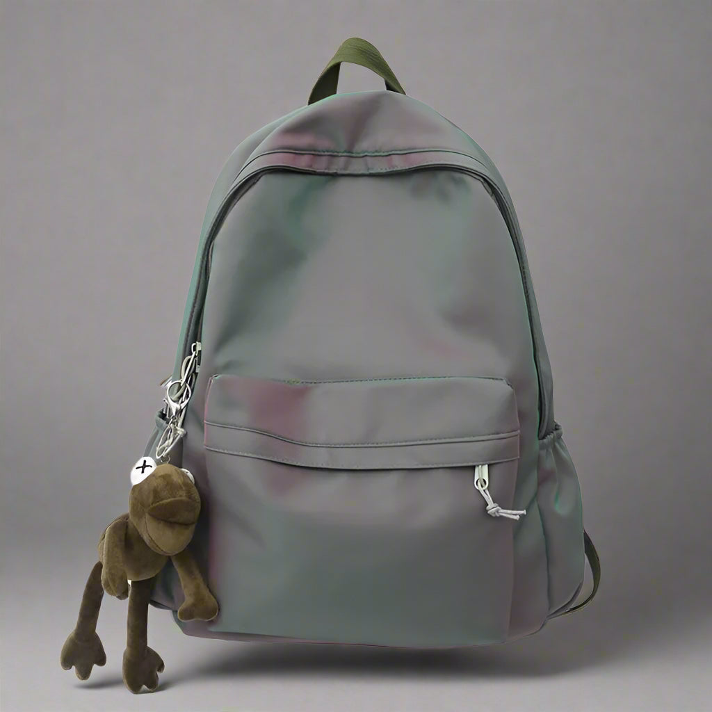 Plush Buddy Gradient Aesthetic Backpack Green 31cmx14cmx42cm Shoptery