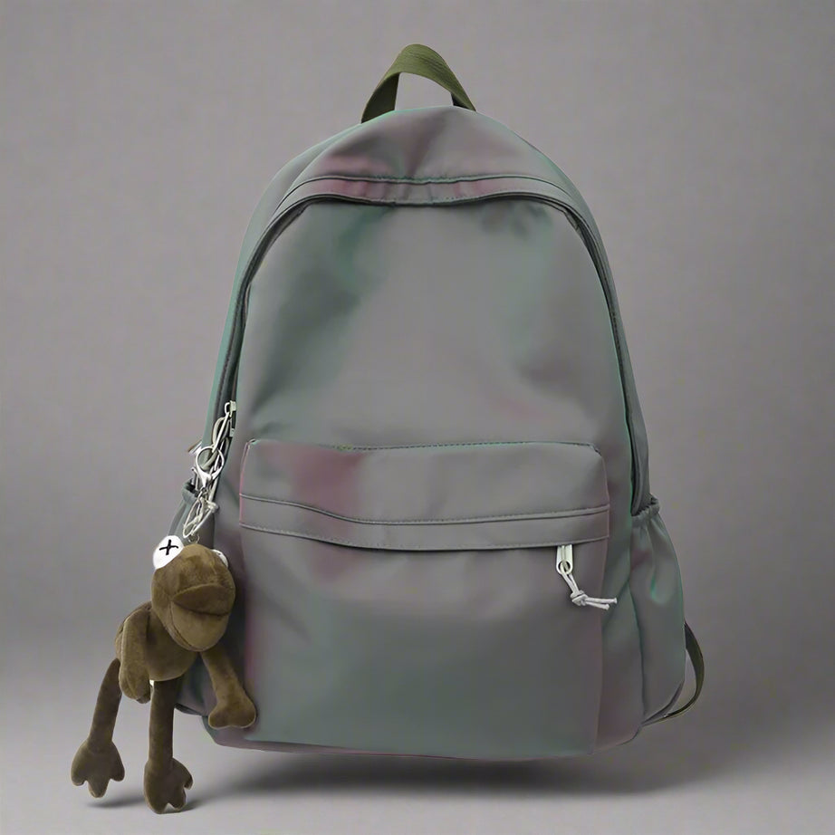 Plush Buddy Gradient Aesthetic Backpack Green 31cmx14cmx42cm Shoptery