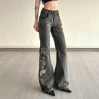 Jeans – Midnight Bloom – High Waist Shoptery