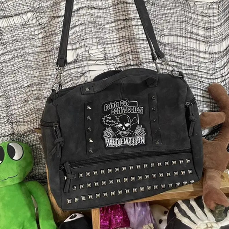 Dead Conviction Studded Y2k Shoulder Bag Shoptery