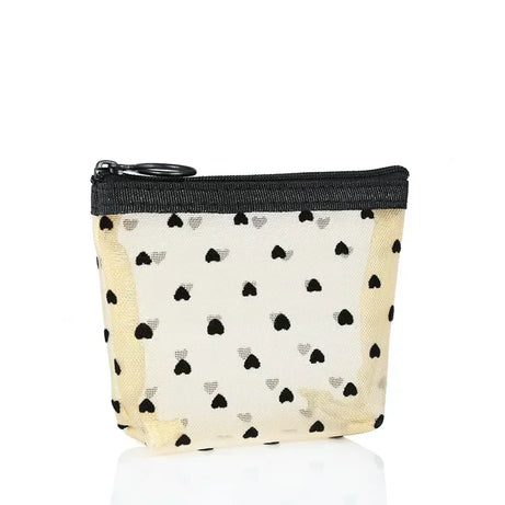 Sheer Hearted Aesthetic Cosmetic Bags Beige-NO.1 Shoptery