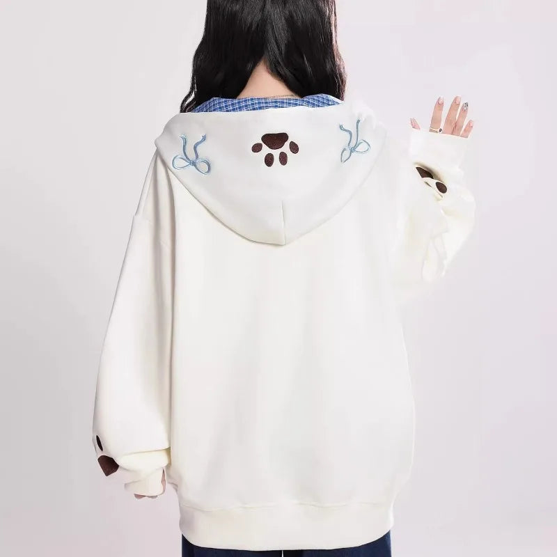 Puppy Love Zip-Up Hoodie Shoptery