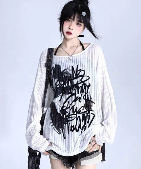 Abstract Echo Sweater