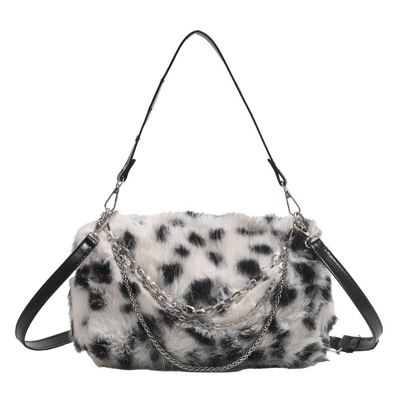 Frost Feral Faux Fur Bag Shoptery