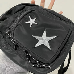 Midnight Star Nylon Sling Y2k Bag Shoptery