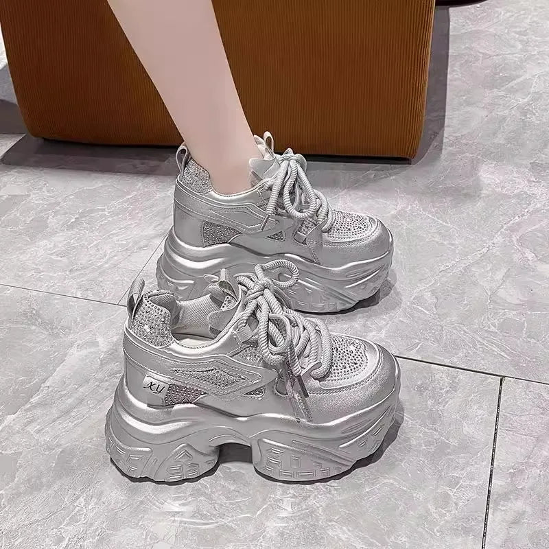 Moonlight Sneakers Silver Shoptery