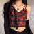 Red Plaid Bow Crop Cami