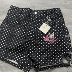 Fairy Kei Hello Piano Polka Dot Bow Shorts black Shoptery