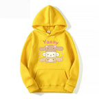 Kawaii Bunny Stack Hoodie Yellow Shoptery