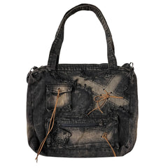 Stitch Slouch Y2k Bag black 39x32x10cm Shoptery