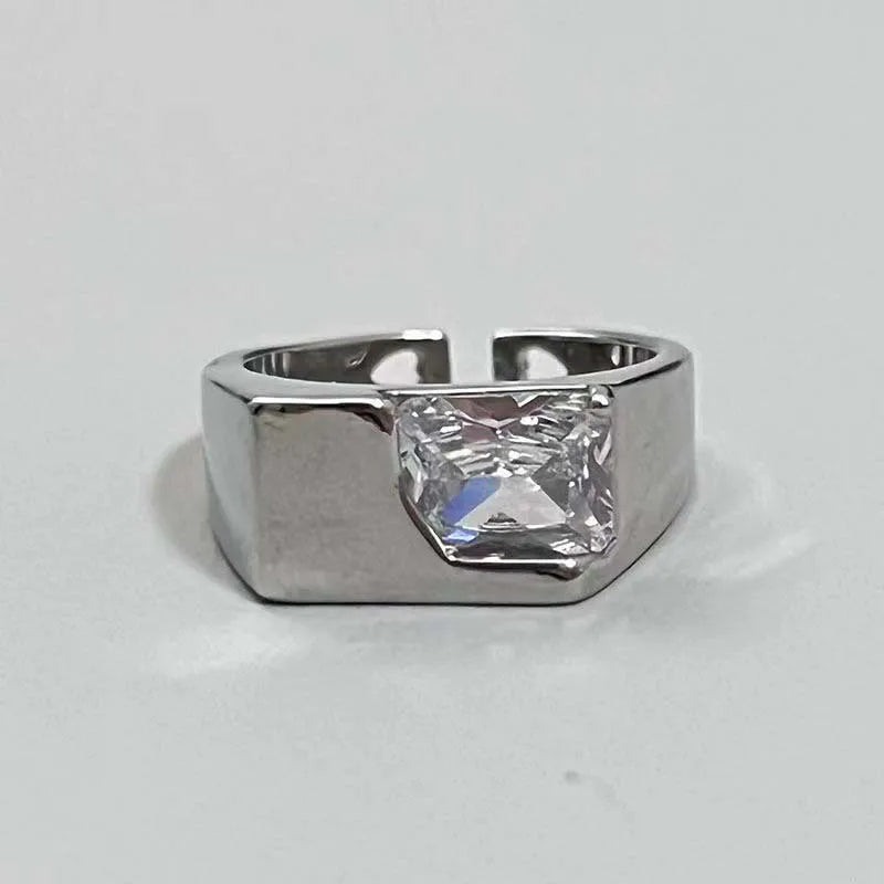 Y2k Silver Stardust Ring 03 Shoptery