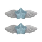 Decora Angel Wing Hair Clip with Cross Heart & Bow Accessories 2PCS-6CM Shoptery