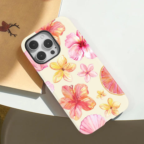 Tropical Bloom Art Aesthetic iPhone Case Shoptery