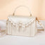 Jirai Kei Scallop Bow Crossbody Handbag in Pink & Cream Beige Shoptery