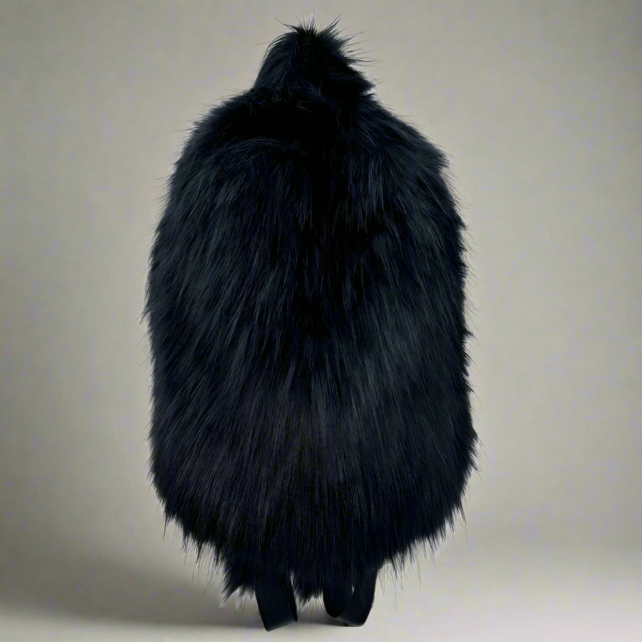 Fluffcore Beast Furry Aesthetic Backpack black Shoptery