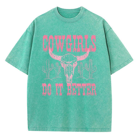 Desert Rebel Washed Aesthetic T-Shirt Green Shoptery