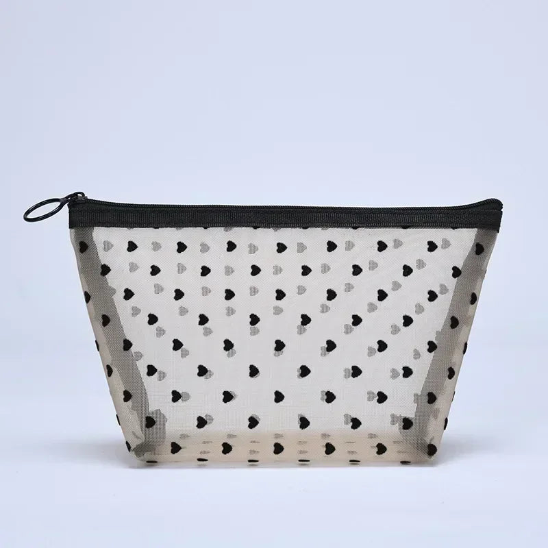Sheer Hearted Aesthetic Cosmetic Bags Beige-NO.3 Shoptery