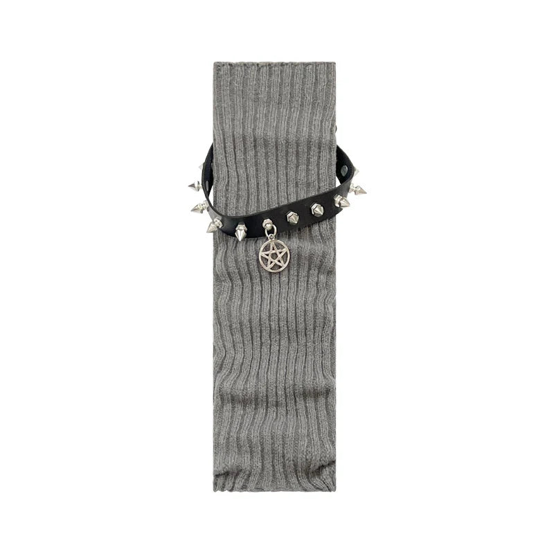 Rebel Grip Belted Y2k Socks style09 Shoptery