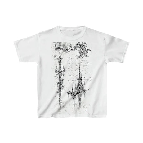 Alt Gothic Ruins Spaghetti Top White2 Shoptery