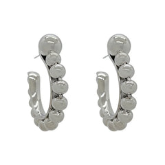 Celestial Bubble Hoop Aesthetic Earrings SILVER PLATED Shoptery