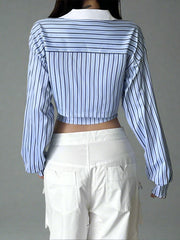 Varsity Edgy Corset Shirt Shoptery