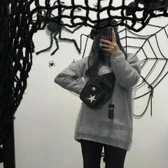 Midnight Star Nylon Sling Y2k Bag Shoptery