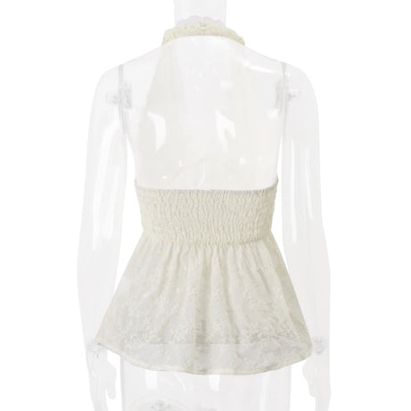 Ivory Petal Tie Top Shoptery